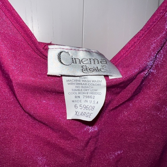 Cinema Etoile Chemise - XL - NWT - Stunning Shimmery Pink - Picture 3 of 7